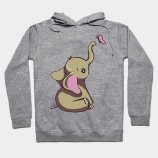 Elephant with Butterfly Hoodie